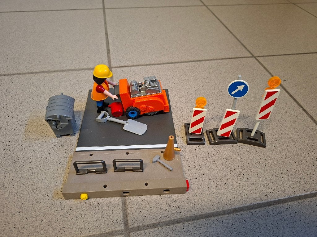 playmobiel Wegenwerken, Kinderen en Baby's, Speelgoed | Playmobil, Ophalen, Gebruikt, Losse onderdelen, Overige typen