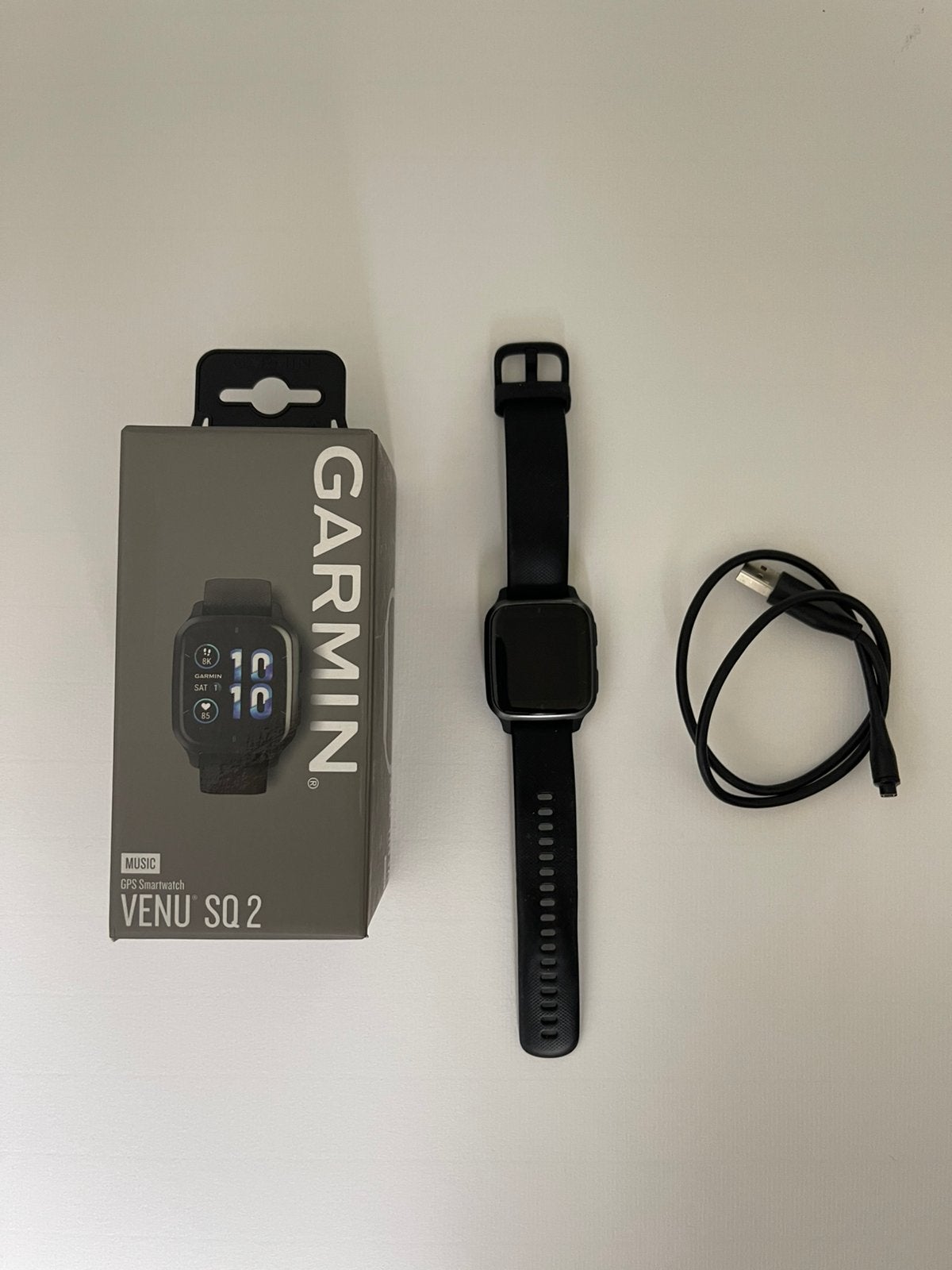Garmin Venu Sq 2 Music – GPS – Boîte + facture, Handtassen en Accessoires, Ophalen of Verzenden, Conditie, Zo goed als nieuw