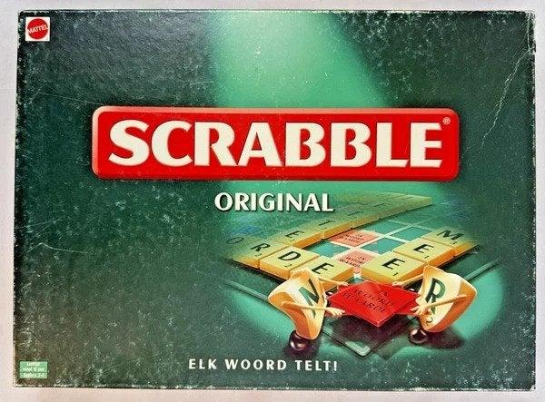 Mattel Scrabble Original Bordspel Woordspel Compleet spel, Een of twee spelers, Verzenden, Zo goed als nieuw, Mattel