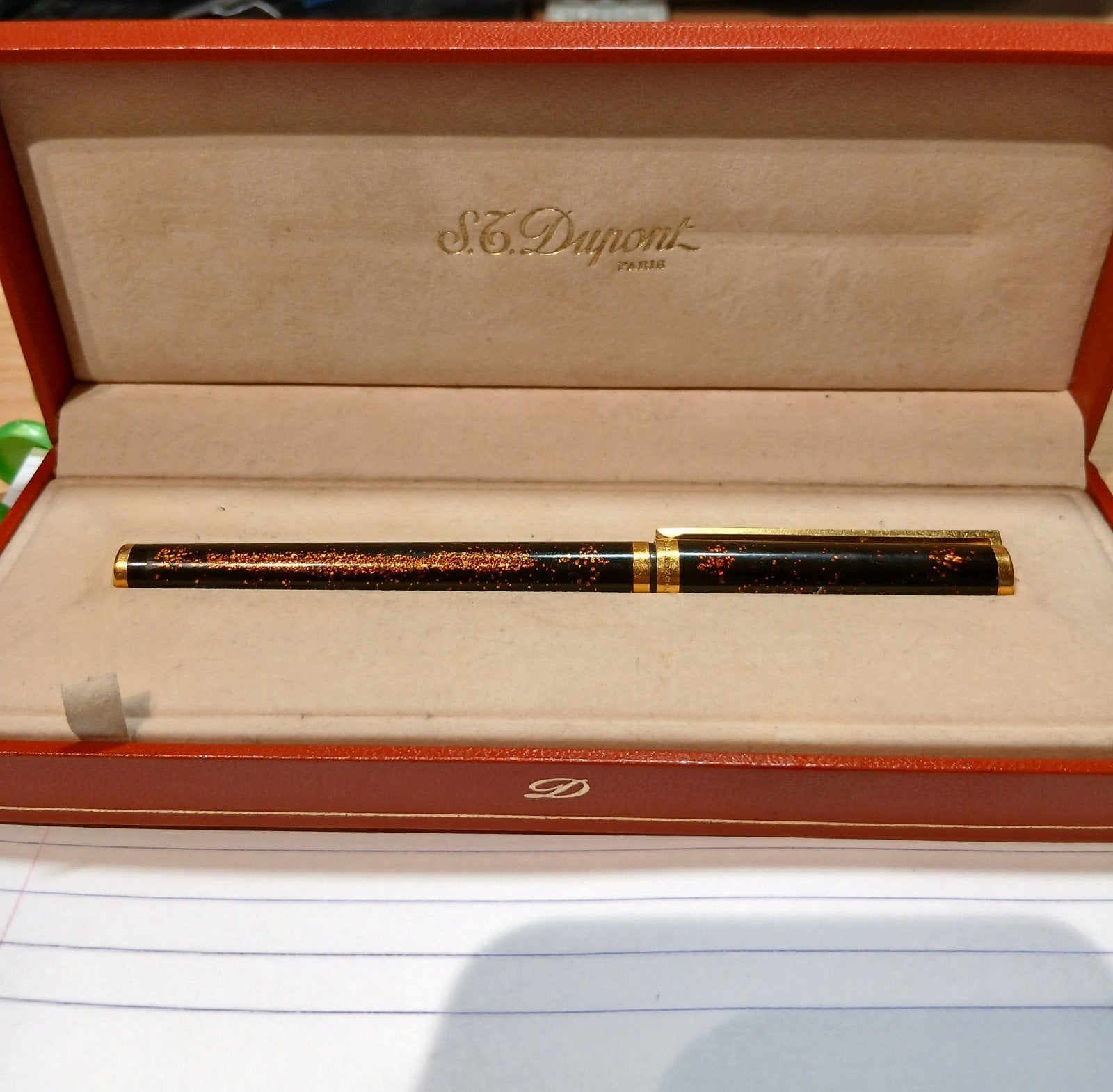 S.T Dupont 1991 balpen, Zo goed als nieuw, Balpen, Overige merken, Met reclame
