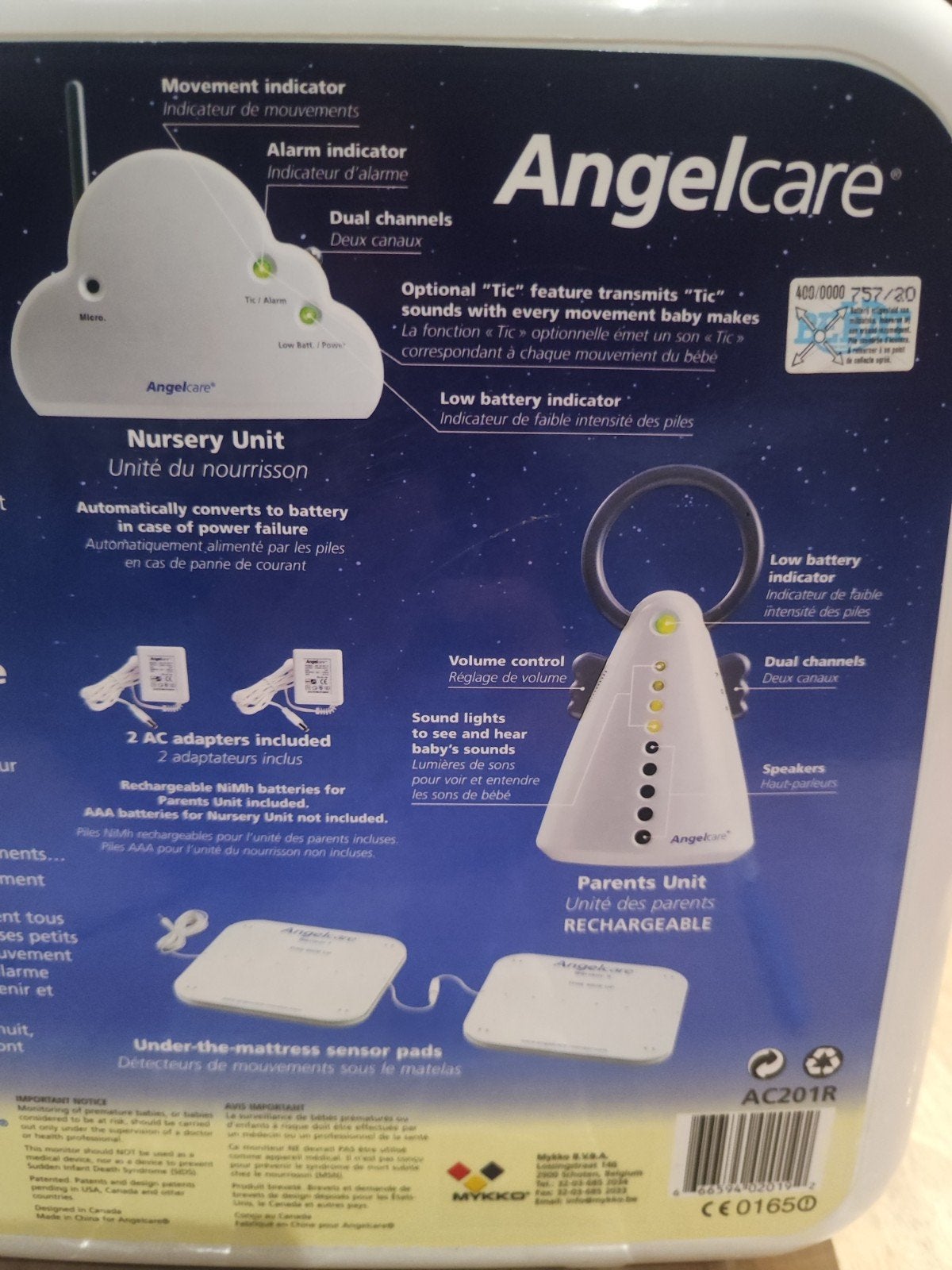 baby-phone Angelcare, Kinderen en Baby's, Ophalen, Gebruikt