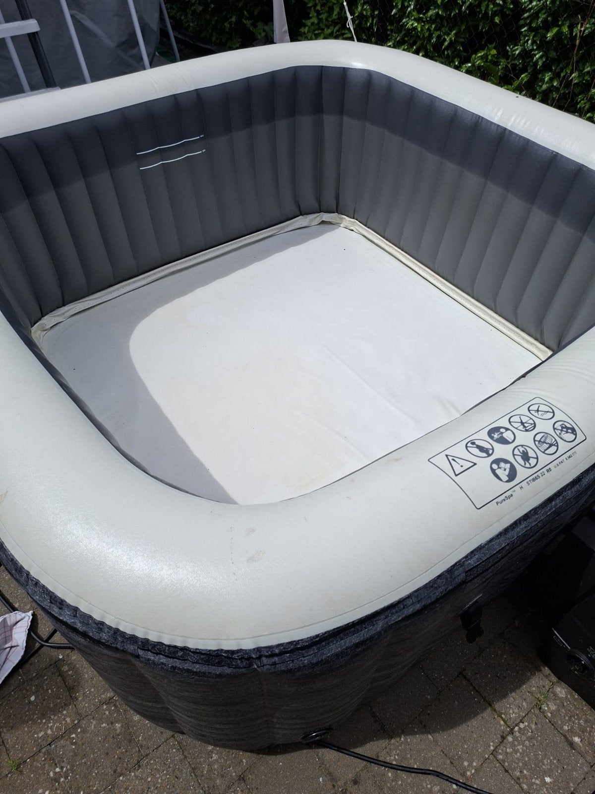 Intex jacuzzi 6pers greystone deluxe, Tuin en Terras, Ophalen, Gebruikt, Filter, Opblaasbaar