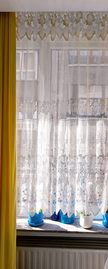rideaux transparents vintage, longueur 1,73 , largeur 2,29, Maison & Meubles, Moustiquaire, Translucide, Enlèvement ou Envoi, Comme neuf