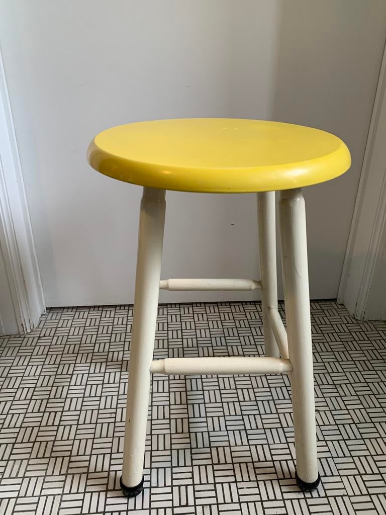 Tabouret en bois vintage sixties 60’s, Maison & Meubles, Enlèvement, Utilisé
