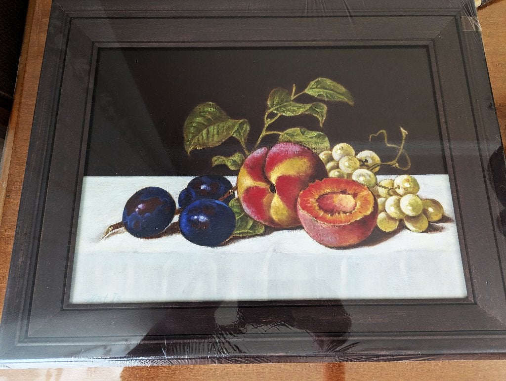 Peinture de style classique, Peinture à l'huile, Encadré, Nature morte, Envoi