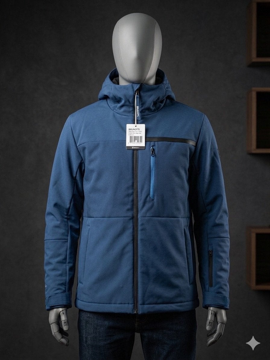 Brunotti ski-jas heren L NIEUW blauw label waarde van 220€, Ophalen of Verzenden, Nieuw, Maat 52/54 (L), Blauw