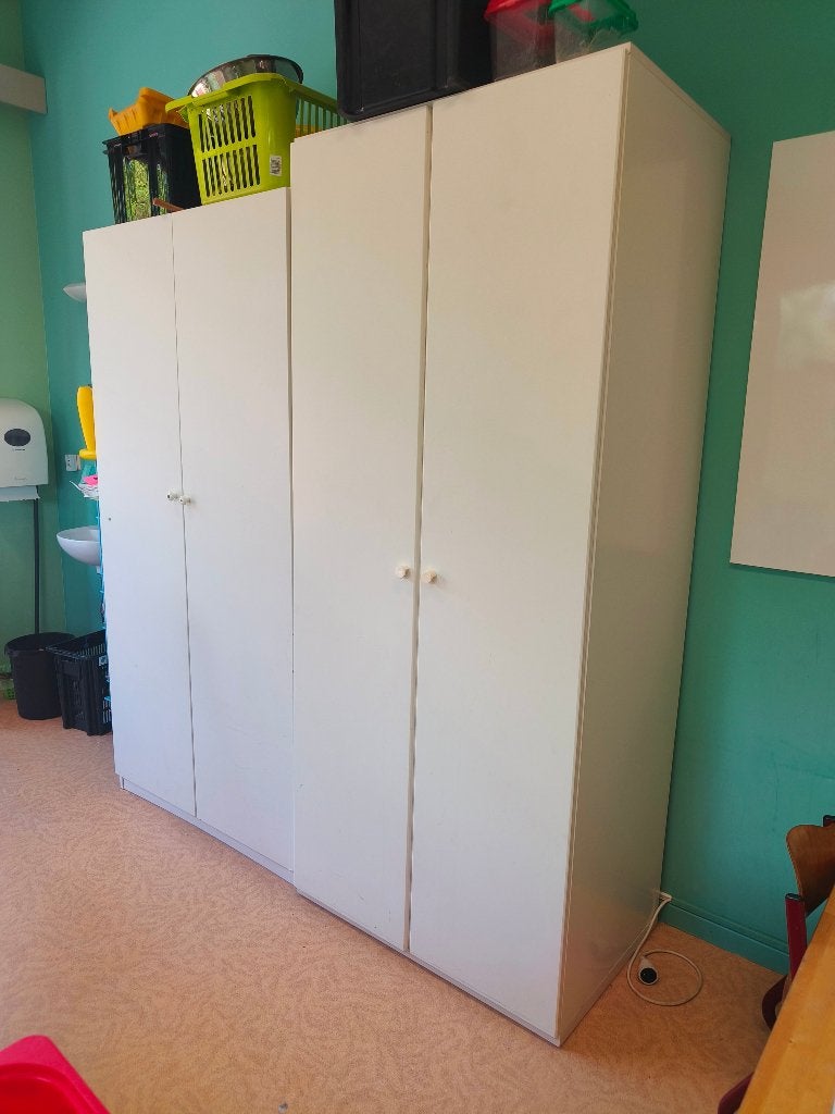 2 witte kasten, Huis en Inrichting, Ophalen, Gebruikt