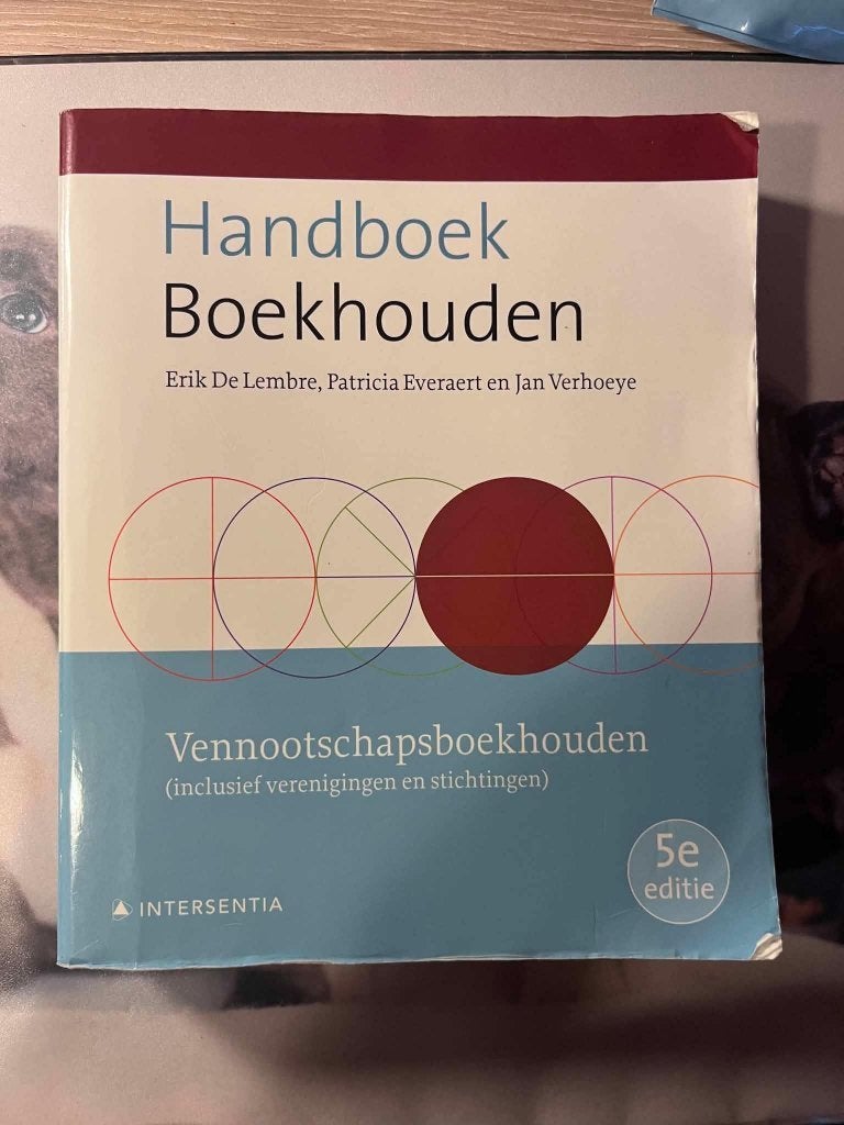 Vennootschapsboekhouden 5e editie, Ophalen of Verzenden, Zo goed als nieuw, Hogeschool