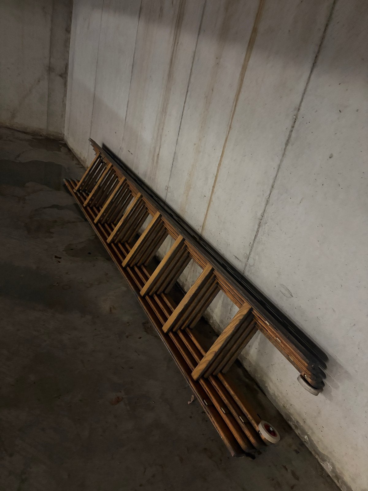 Houten ladder 4x8, Enlèvement, Utilisé, Échelle