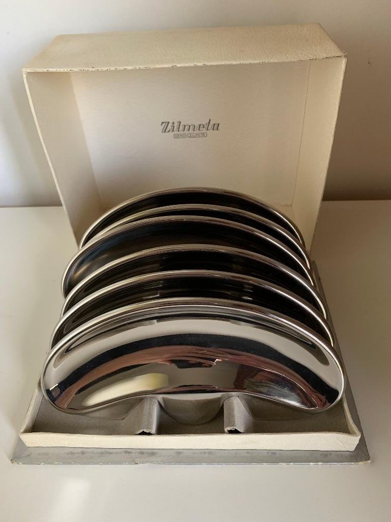 6 vintage visgraatschaaltjes voor aan het Bord Gero Zilmeta, Verzenden
