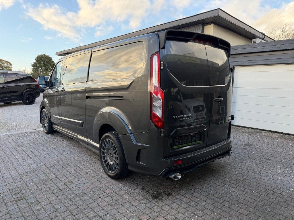 FORD TRANSIT CUSTOM * MS-RT * DUB CAB * AUT * 5ZITPL * L2 *, 1995 cc, Alcantara, 6 deurs, Zilver of Grijs