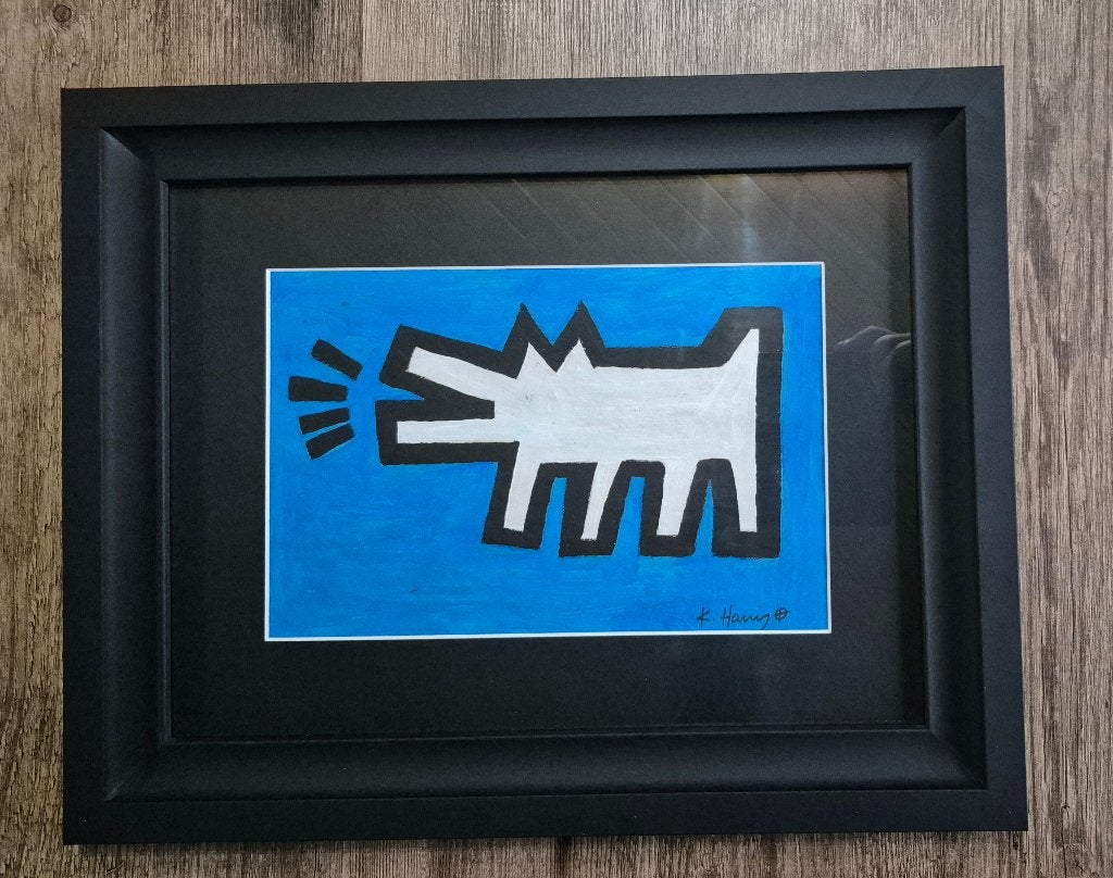 Originele Keith Haring Met Estate Certificaat Julia Gruen, Gesigneerd, Ophalen of Verzenden
