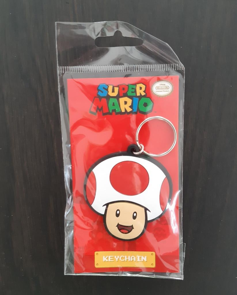 Nieuw! Sleutelhanger Super Mario Nintendo Toad, Enlèvement ou Envoi, Neuf