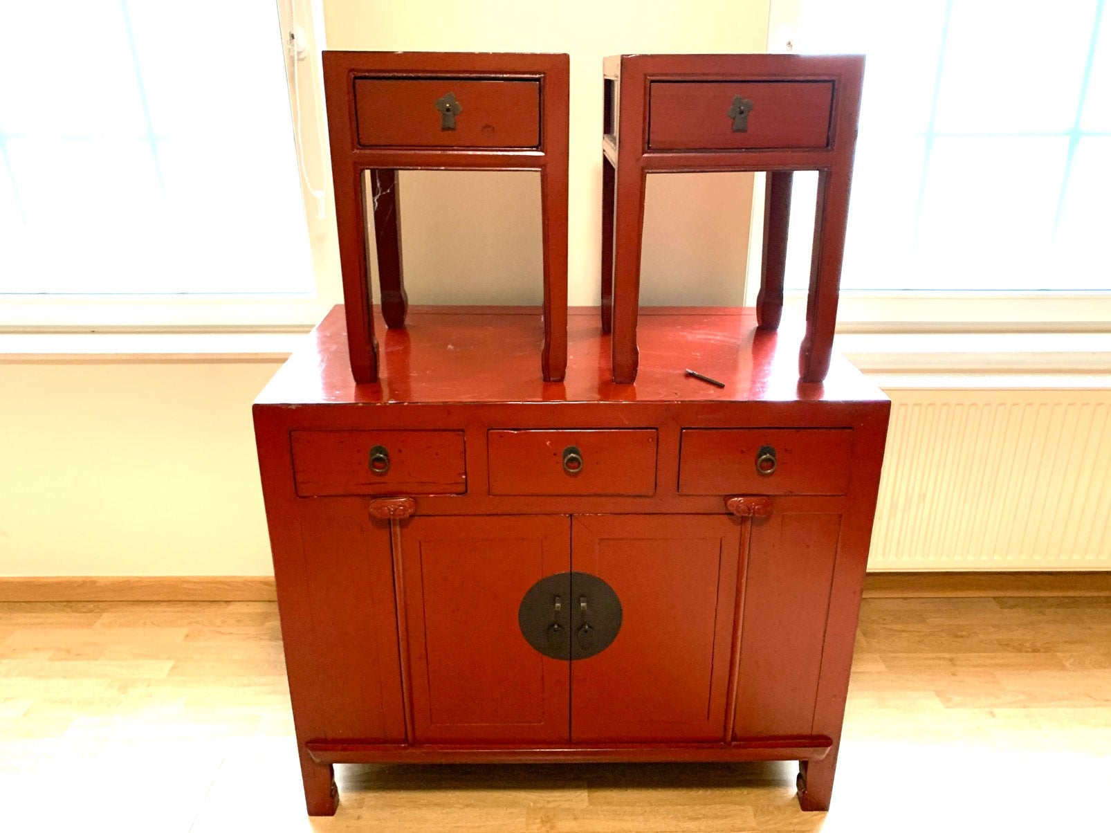 Top chinese dressoir set * bijzettafels Uniek samen., Huis en Inrichting, Ophalen, Zo goed als nieuw, Hout