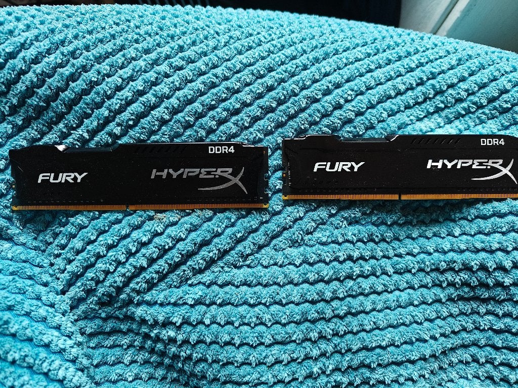 hyperx fury 8GB (2x4GB) DDR4 RAM, Computers en Software, Ophalen, Gebruikt, DDR4, 8 GB