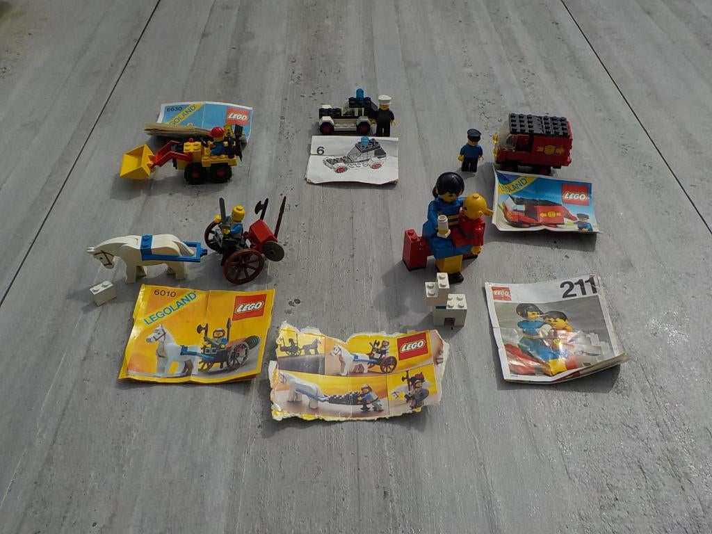 Oude Legoland Lego 211 - 600 - 6010 - 6624 - 6630, Ophalen of Verzenden, Gebruikt, Complete set, Lego