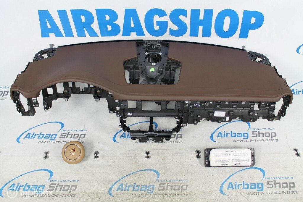 Airbag kit Tableau de bord cuir brun Porsch Cayenne, Enlèvement ou Envoi, Utilisé