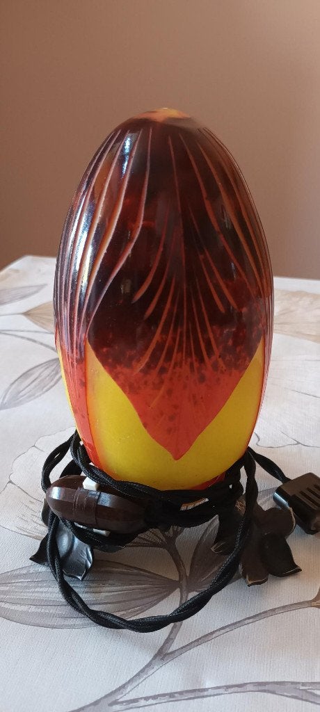 Veilleuse Art Déco Le Verre Français (Schneider), Enlèvement ou Envoi