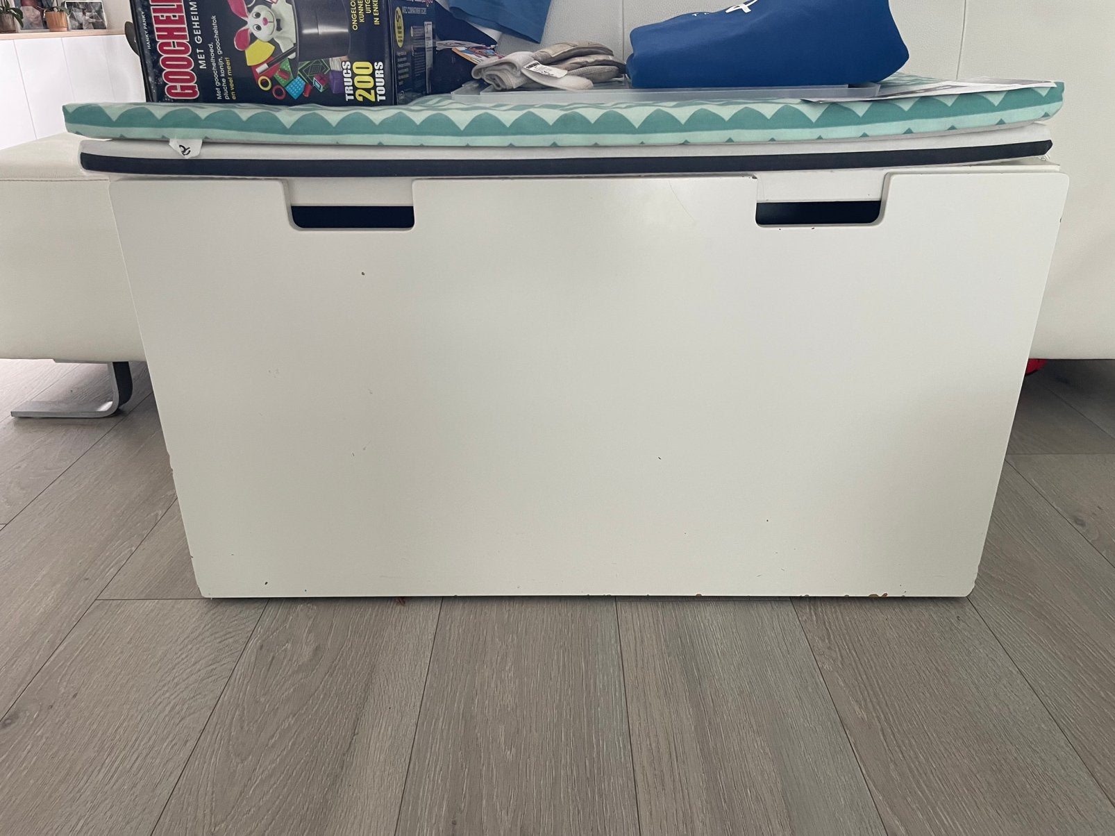Coffre à jouets et canapé IKEA Småstad blancs, Enlèvement, Comme neuf