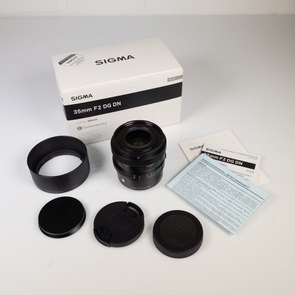 Sigma 35 mm F/2 DG DN contemporain Sony FE, TV, Hi-fi & Vidéo, Sigma, Enlèvement ou Envoi, Monture Sony E, 35 mm