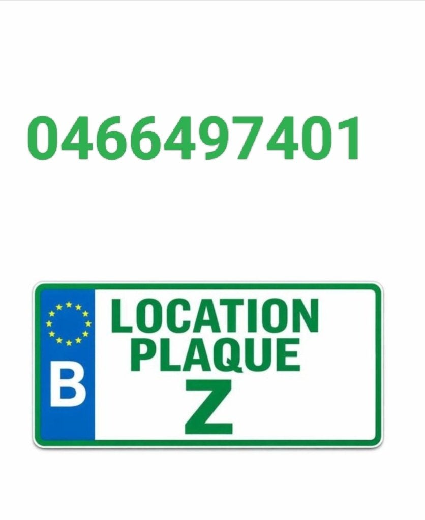 Location plaque Z, Enlèvement ou Envoi