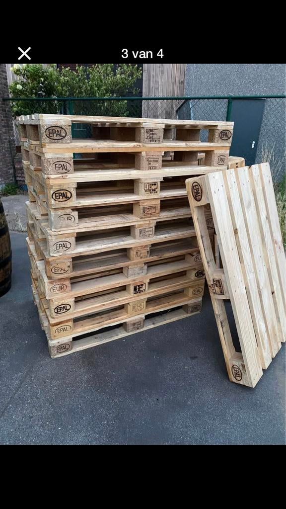 Europalletten in zeer goede en droge staat, Enlèvement ou Envoi, Comme neuf, Palette
