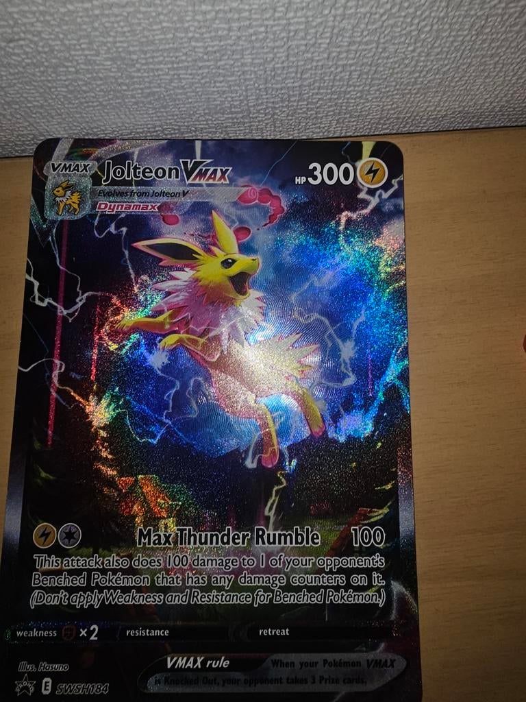 Oversized Jolteon VMAX Card Alt Art SWSH184 Pokémon Pr, Ophalen