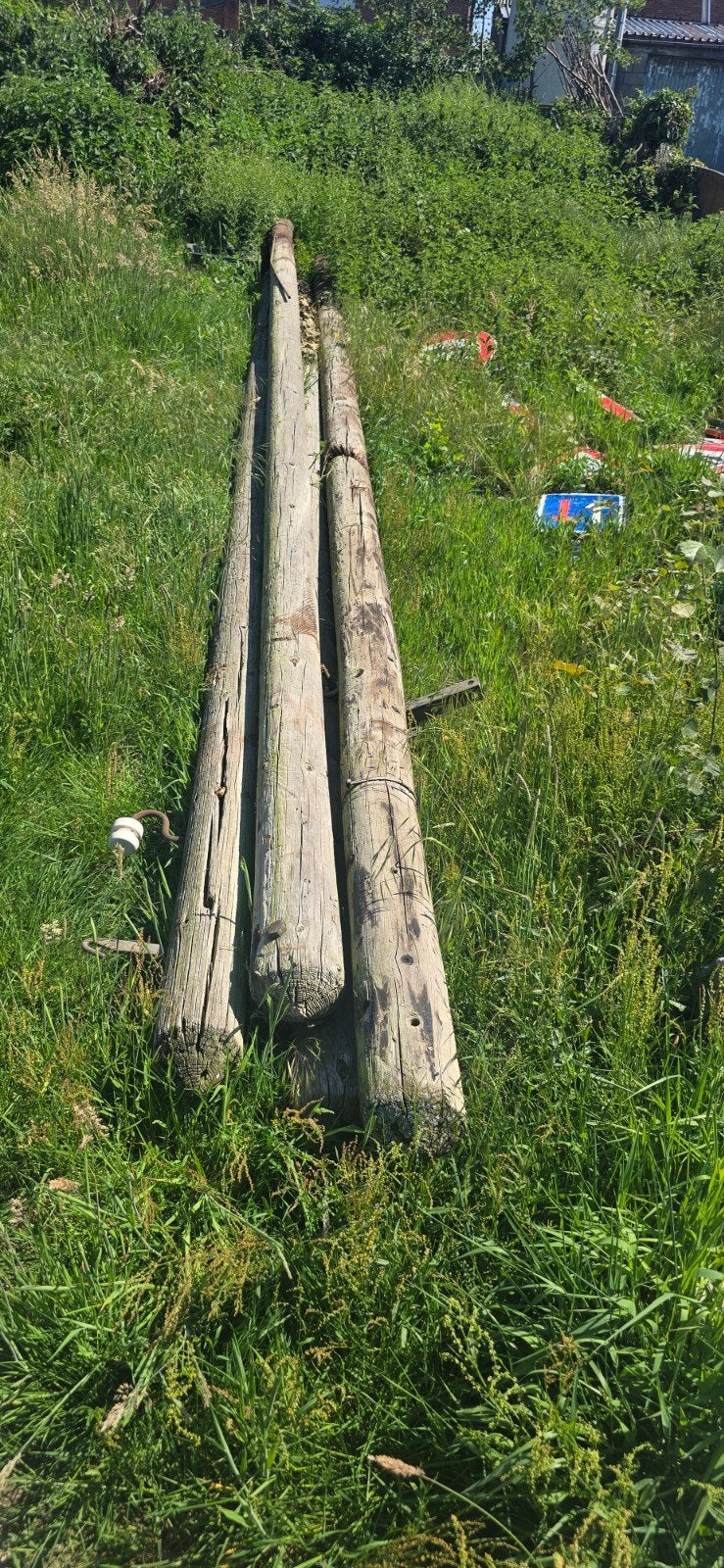 Houten paal, Ophalen, Palen