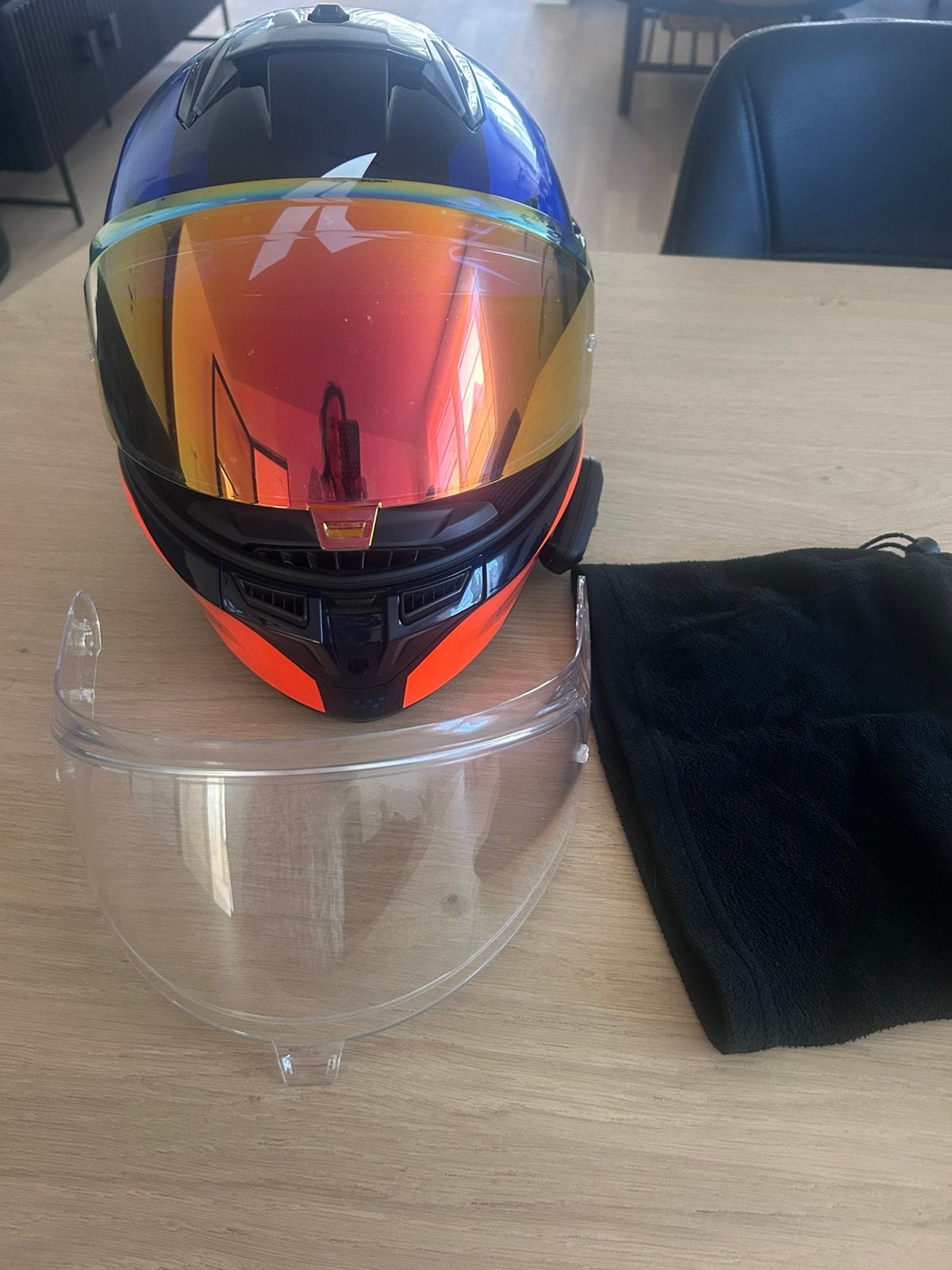 Motorhelm Shark Skwal3, Fietsen en Brommers, Ophalen, Zo goed als nieuw