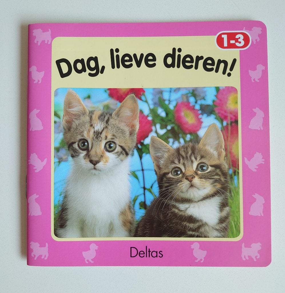 Dag, lieve dieren! (1-3 j.) | geplastificeerd boekje, Ophalen of Verzenden, Zo goed als nieuw, Uitklap-, Voel- of Ontdekboek, 1 tot 2 jaar