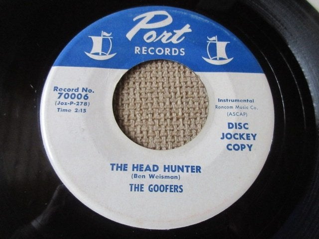 The Goofers — The Head Hunter/Scotch On The Rocks, Gebruikt, Originele persing, 7 inch, Ophalen of Verzenden