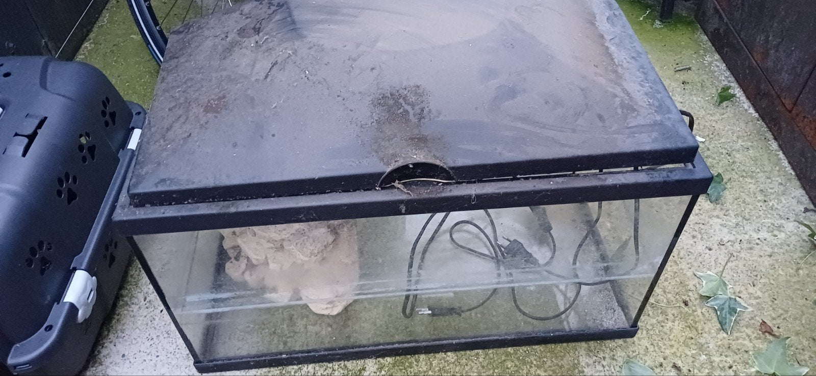 aquarium en watervalfilter, Ophalen