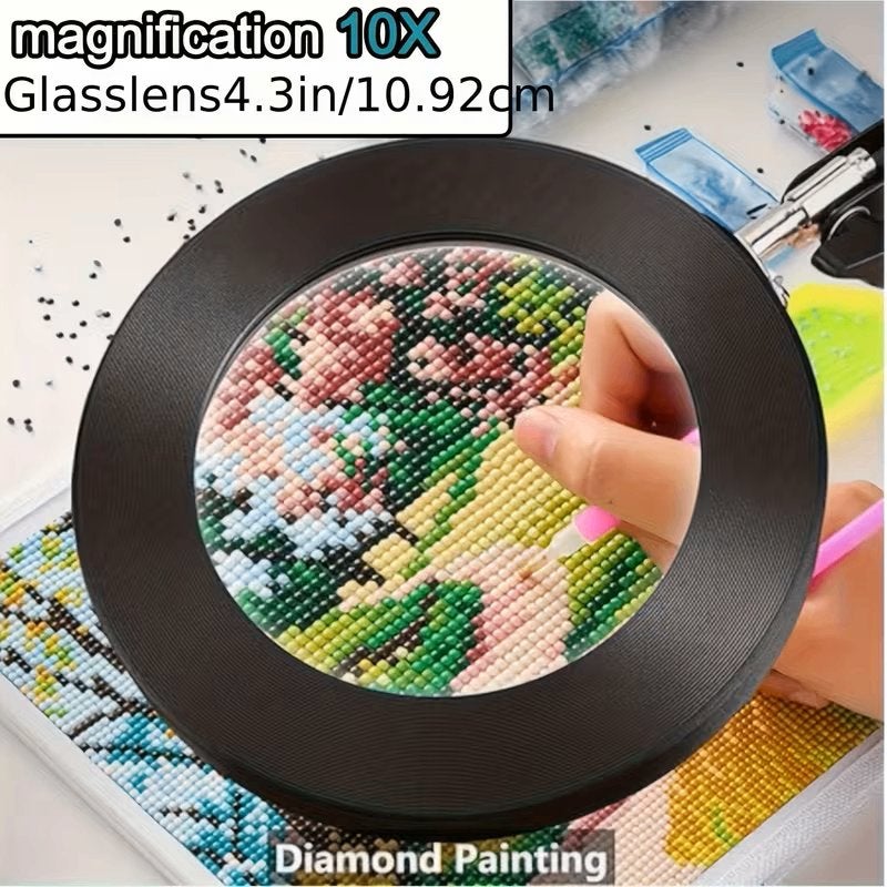 Diamond Painting - Hobbie vergroot lamp 10X groter, Zwart, Verzenden, Overige thema's, Nieuw