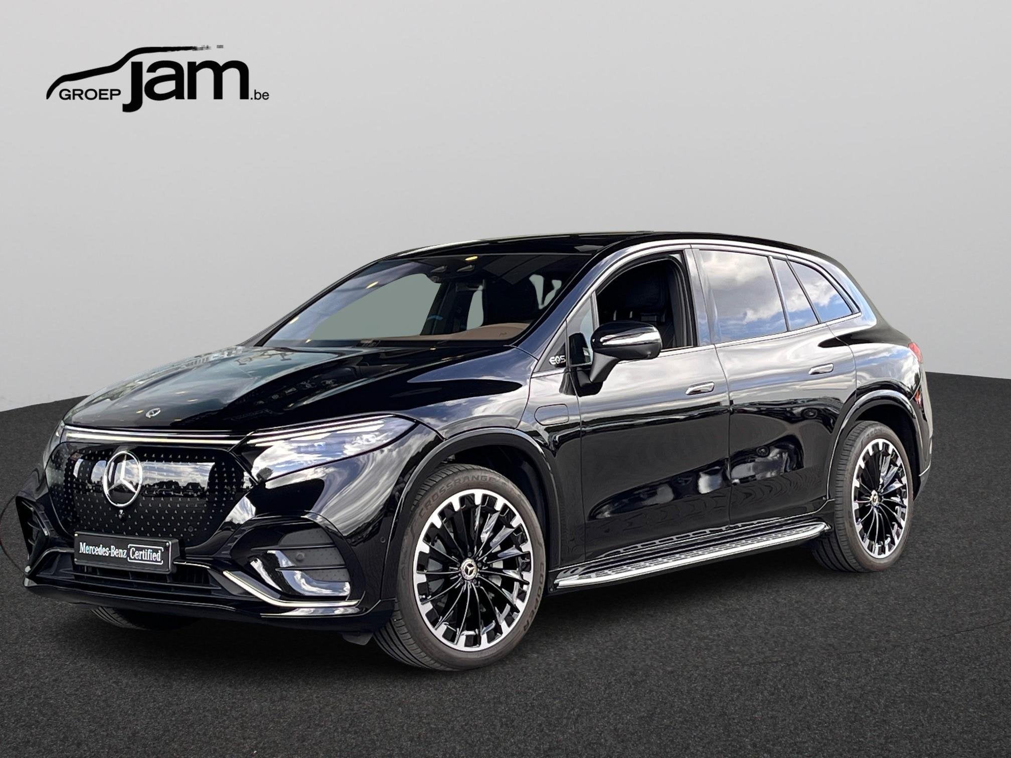 Mercedes-Benz EQS SUV 500 4MATIC AMG Line (automatique), Autos, Mercedes-Benz, 1800 kg, 4 portes, 330 kW, Noir