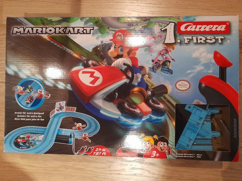 Circuit de Mariokart + 2 voitures de course, Électrique, Carrera, Enlèvement, À monter soi-même
