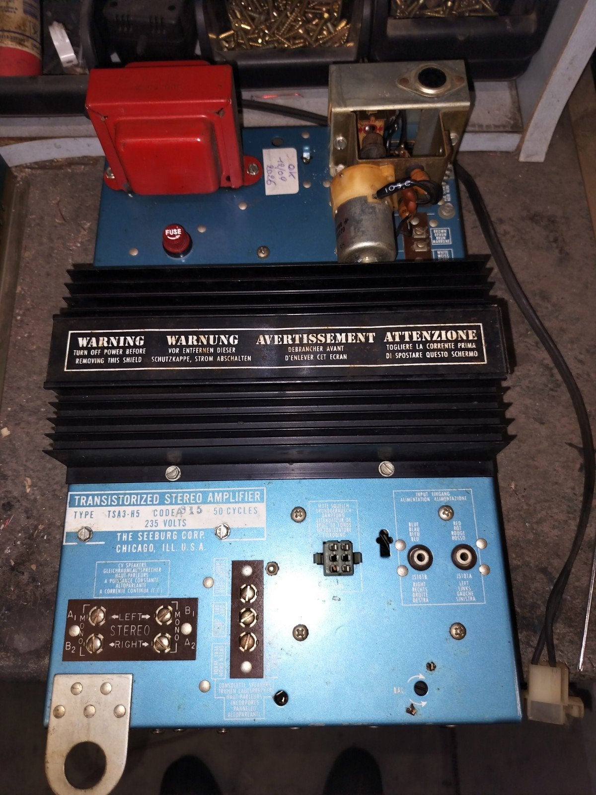 transistorized stereo amplifier Seeburg, Verzamelen, Ophalen, Gebruikt, 1960 tot 1970, Seeburg
