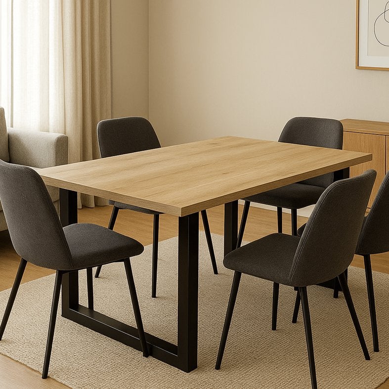 Eiken tafel | eettafel | eiken eettafel | €190m² | RECHT, Huis en Inrichting, Tafels | Eettafels, Ophalen, Nieuw, Rechthoekig