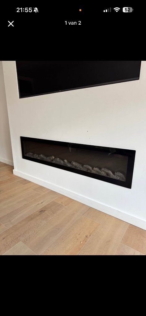 Inbouw sfeerhaard elektrisch, Huis en Inrichting, Ophalen, Elektrisch, Houtkachel, Zo goed als nieuw