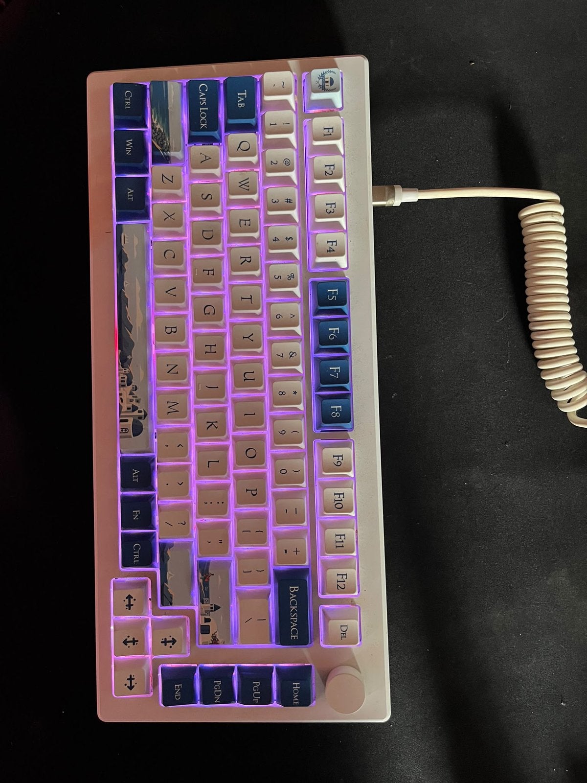 Akko MOD 007B HE PC Santorini | Wireless Magnetic Keyboard, Computers en Software, Plug-and-play, Ophalen of Verzenden, Zo goed als nieuw