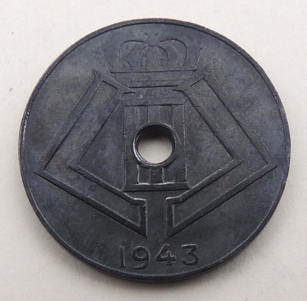 1943 10 centimes occupation, Postzegels en Munten, Munten | België, Verzenden, Metaal, Losse munt