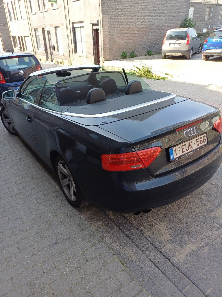 AUDI A5 CABRIO, Auto's, Audi, Voorwielaandrijving, Euro 5, Zwart, Cabriolet
