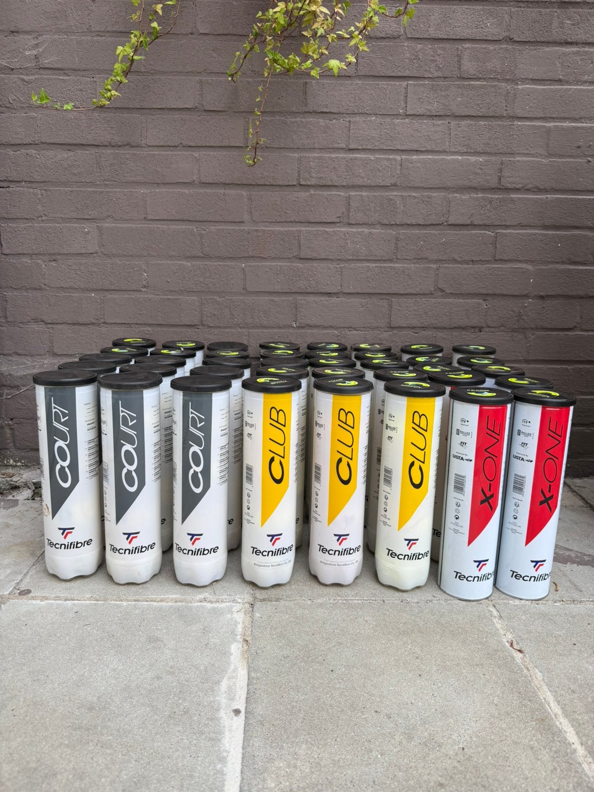 56x NIEUWE Tecnifibre Tennisballen Court, Club, X-One & Soft, Enlèvement ou Envoi, Neuf, Balles, Autres marques