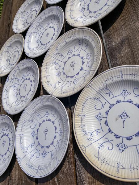 Royal Boch Copenhague diepe borden. 11 stuks., Antiek en Kunst, Ophalen of Verzenden