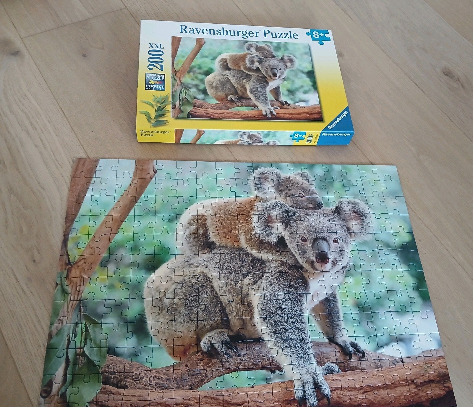 Puzzle Ravensburger 200XXL Koala, Enlèvement, Plus de 50 pièces, Comme neuf, 6 ans ou plus