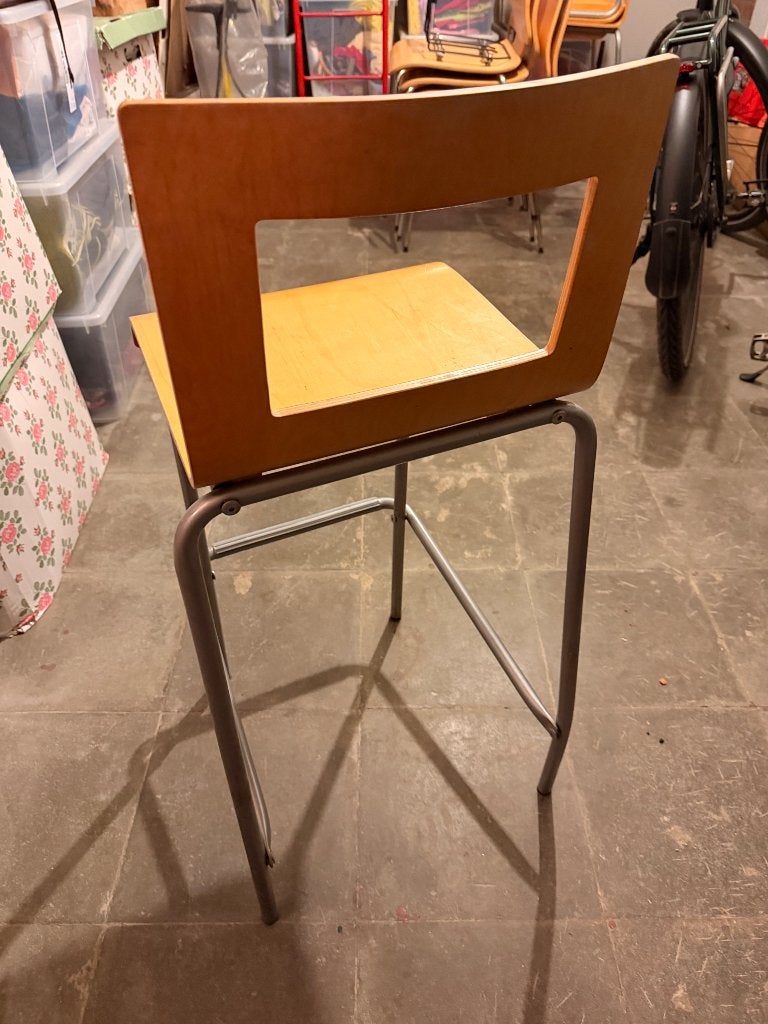 chaises de bar, Enlèvement, Utilisé, Bois, 60 à 90 cm