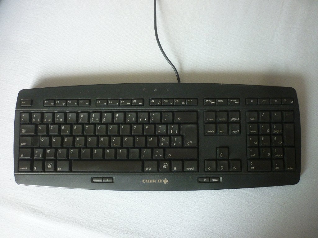 Cherry Toetsenbord met Snoer, Computers en Software, Toetsenborden, Azerty, Ophalen of Verzenden, Zo goed als nieuw, CHERRY