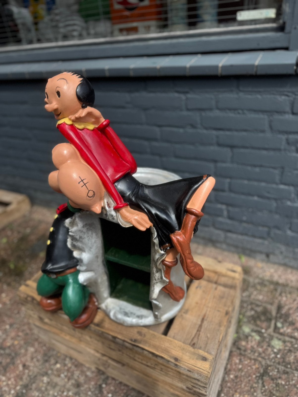 Popeye en Olijfje beeld, Ophalen, Gebruikt, Mens
