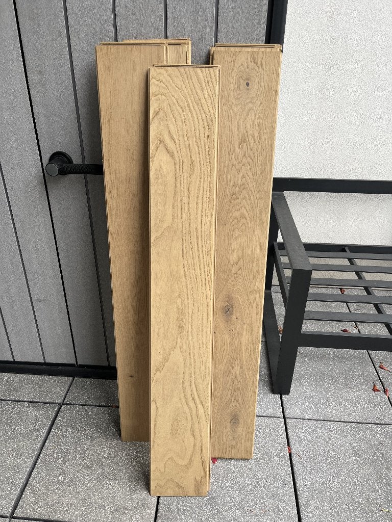GRATIS planken Berry Alloc parket – eiklook – 118 x 16 cm, 50 tot 150 cm, Zo goed als nieuw, Minder dan 5 m², 10 tot 30 cm
