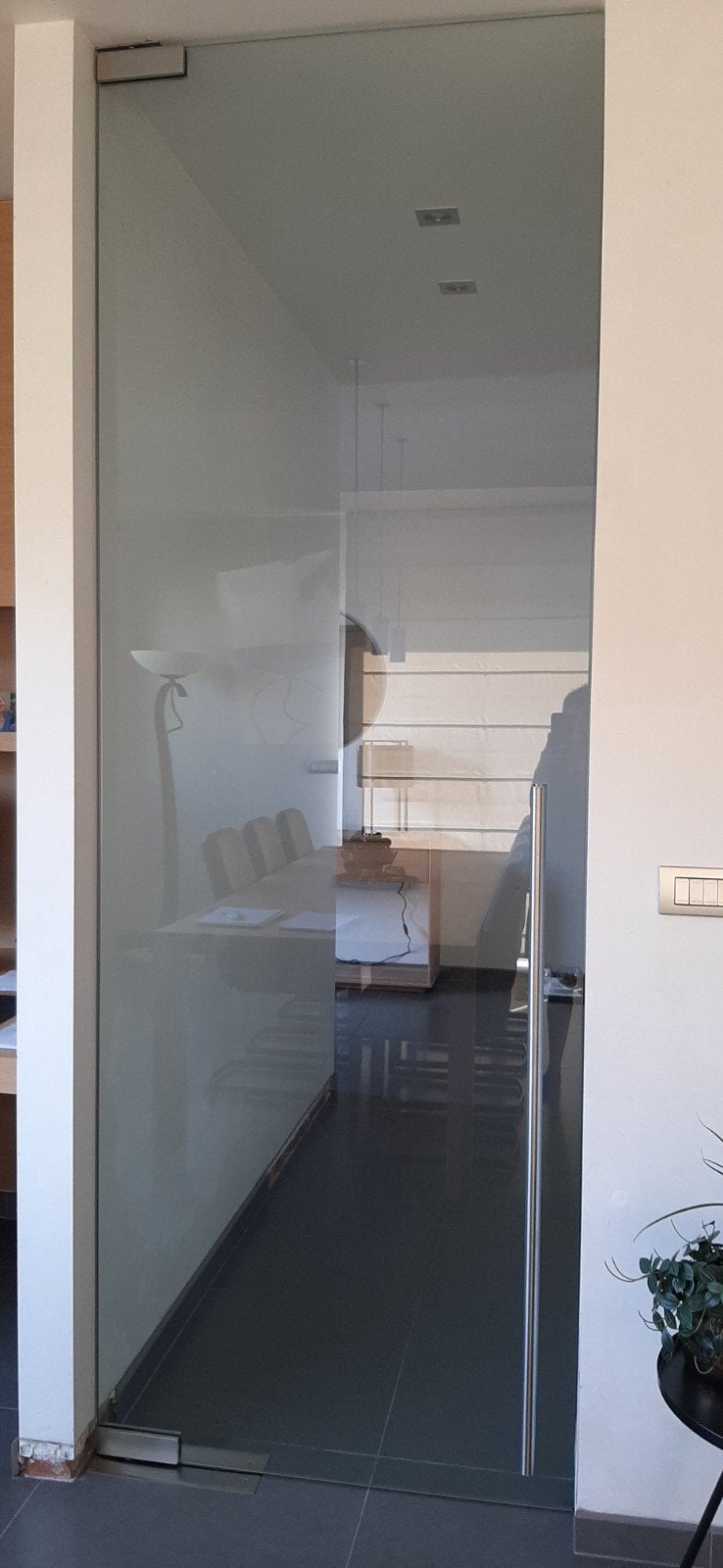glazen deur in perfecte staat met pomp, Ophalen, Gebruikt, 80 tot 100 cm, 215 cm of meer