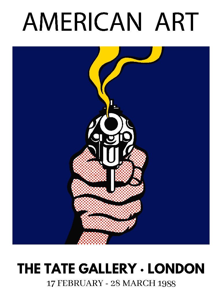 Roy Lichtenstein Pop Art, Antiek en Kunst, Kunst | Litho's en Zeefdrukken, Ophalen of Verzenden